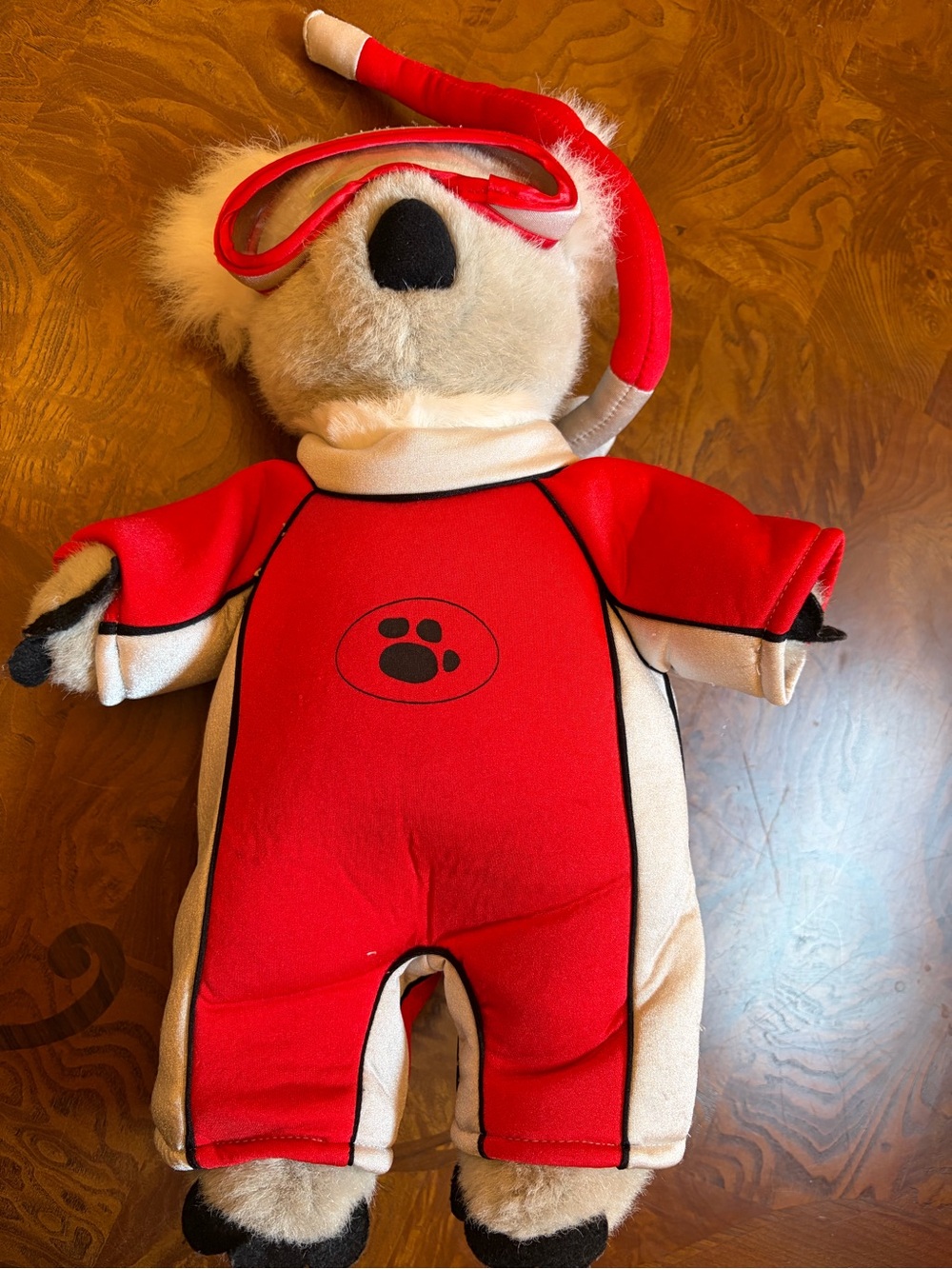 Build a Bear koala and snorkel wetsuit